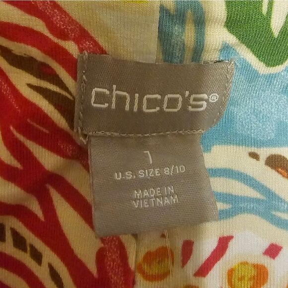 CHICO'S Vacay Ready Floral Sleeveless Maxi Dress - Size 1 (8/10) - Picture 8 of 10